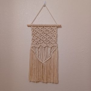Macrame Fish Scale Angel Wing Hanging Wall Decor